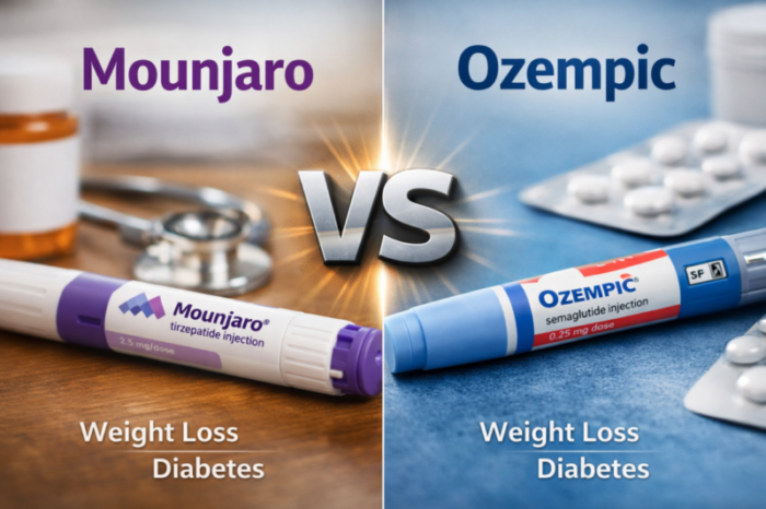 Mounjaro vs Ozempic comparison for weight loss and diabetes in Thailand
