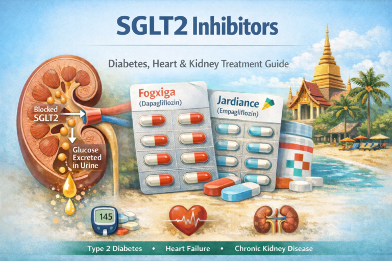 SGLT2 inhibitors for diabetes, heart failure and kidney disease treatment in Thailand