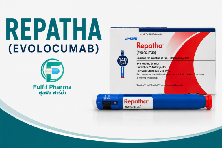 Repatha (Evolocumab) injection pen available in Pattaya, Thailand